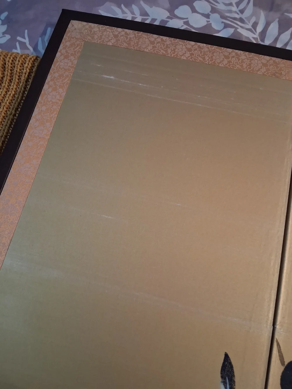 Japanese Four Panel Iris Byobu
